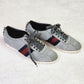 Pre-Loved Gucci Web Sneaker with Studs