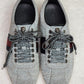 Pre-Loved Gucci Web Sneaker with Studs