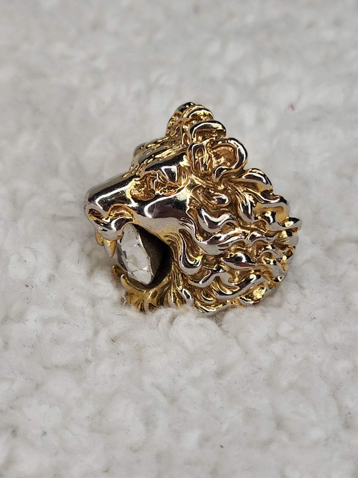 Pre-Loved Gucci Lion Head Ring