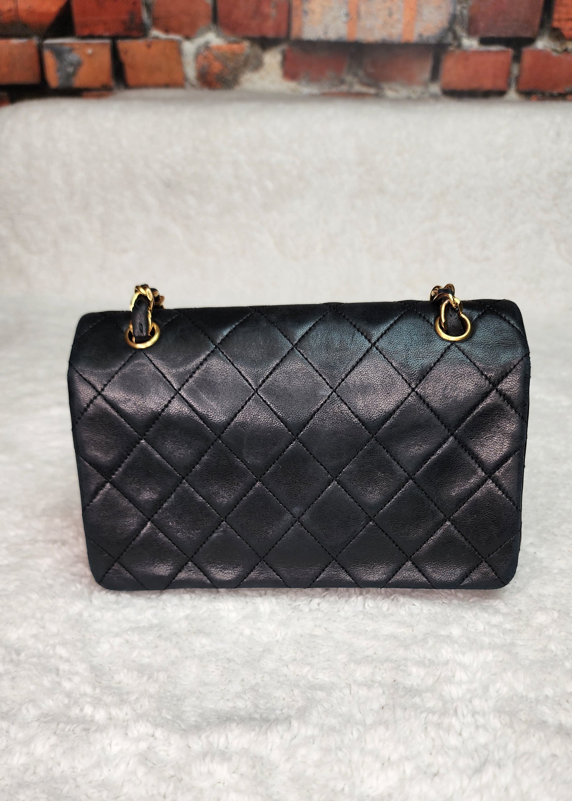 1980s Chanel Red Quilted Lambskin Vintage Mini Flap Bag