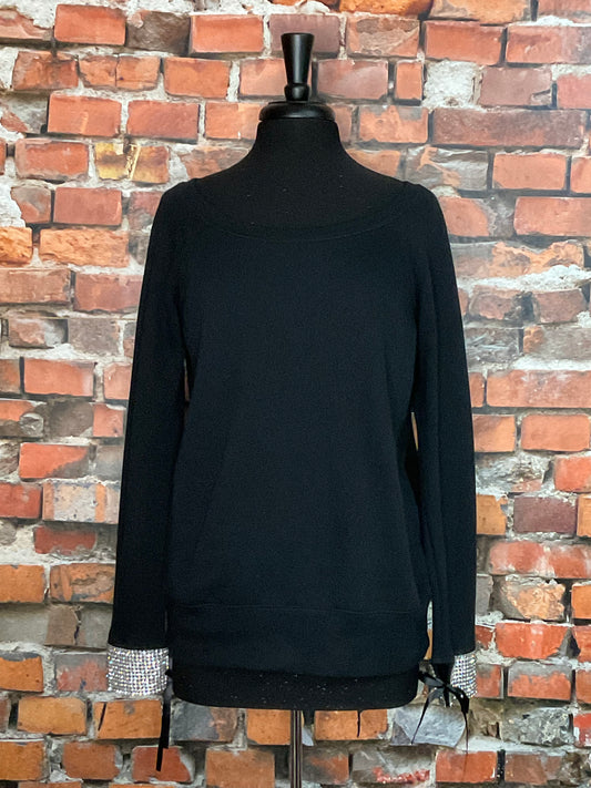Crystal Cuff Sweatshirt