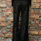 Sheer Sequin Pant with a Flare!