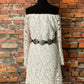 Dress with Open Lace Bell Sleeves
