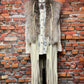 Long Leather Vest with Lynx Fur