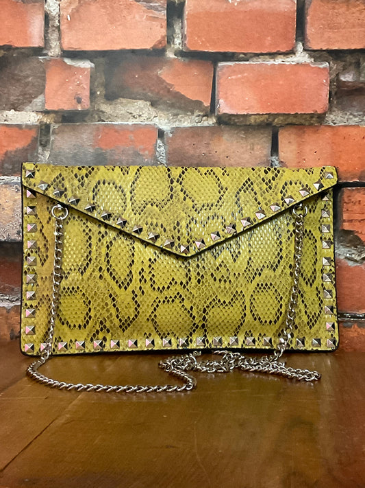 Python Envelope Clutch