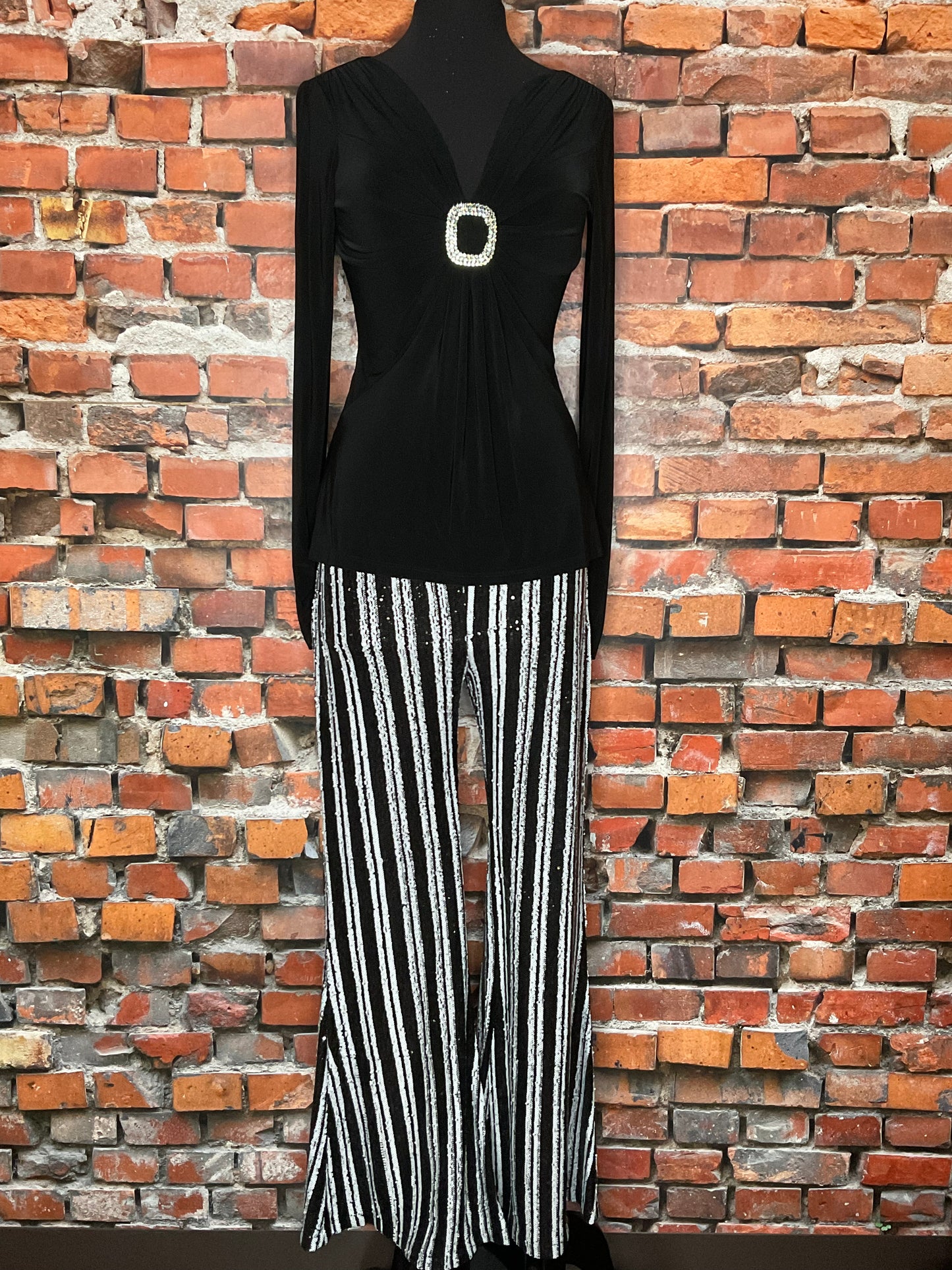 Striped Sequin Pant with a Flare!