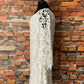 Dress with Open Lace Bell Sleeves