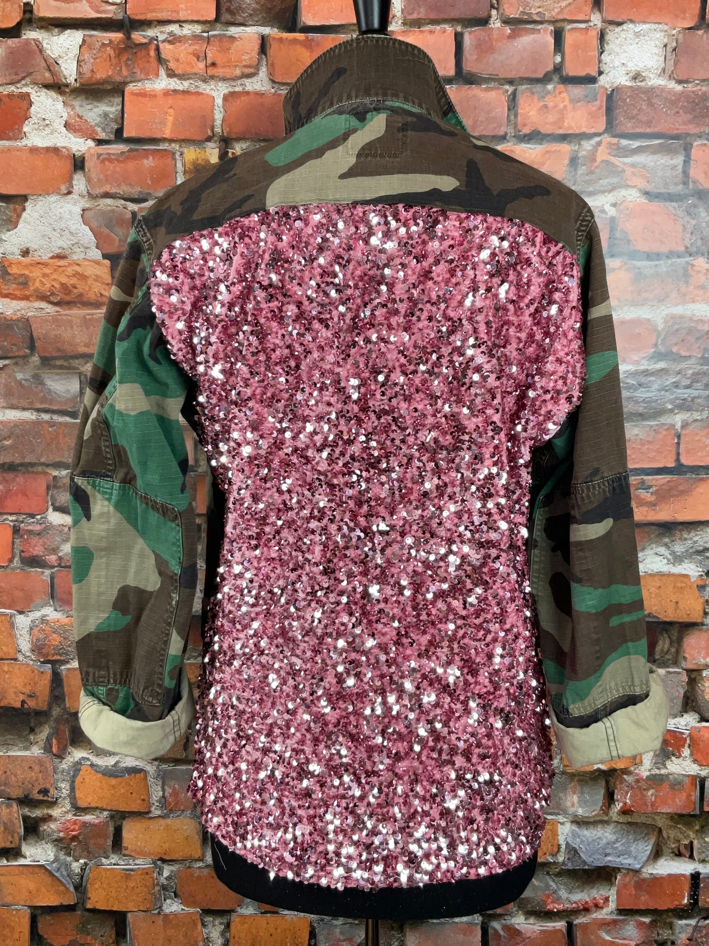 Sequined Butterfly Camo Jacket