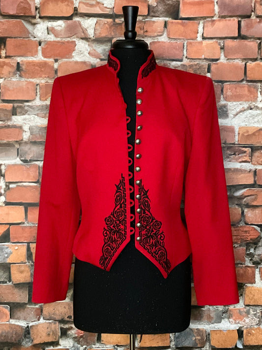 Hairston Blazer with Black Embroidery