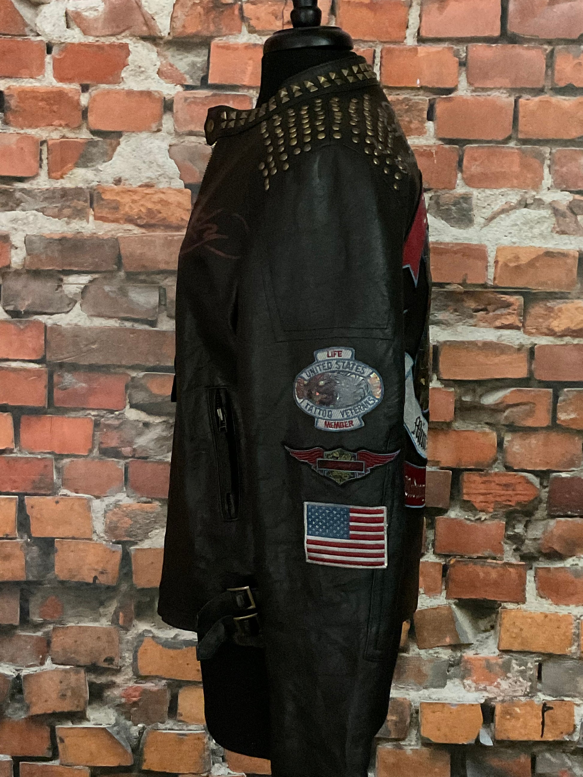 Ed Hardy Black Leather Jacket