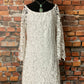 Dress with Open Lace Bell Sleeves