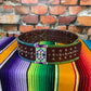 Crow Beaded Leather Belt