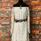 Dress with Open Lace Bell Sleeves