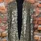 Sequinned Shirt Jacket