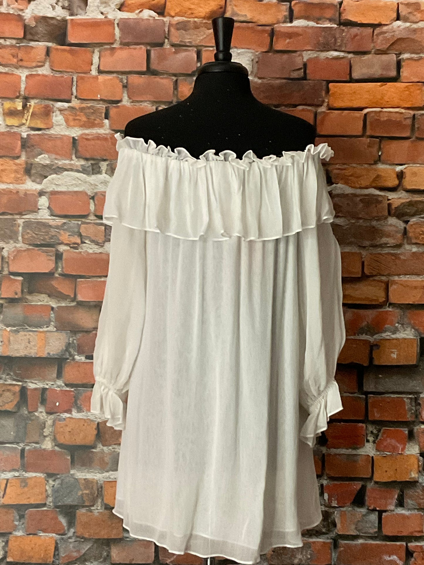 Flowing Ruffled (on/off the shoulder) Tunic