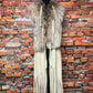 Long Leather Vest with Lynx Fur