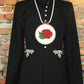 Vintage Long Blazer with Embroidery