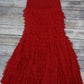 Red Ruffle Skirt