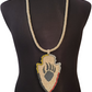Arrow Beaded Bear Claw Medallion