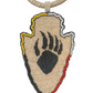 Arrow Beaded Bear Claw Medallion