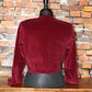 Velvet Red Hairpipe Blazer/Jacket