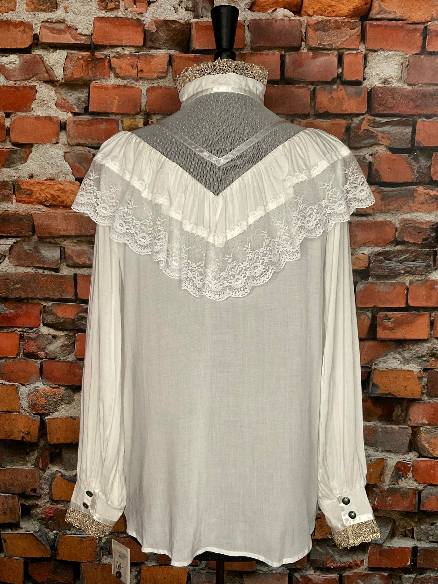 Victorian Lace & Ruffle Top