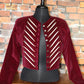 Velvet Red Hairpipe Blazer/Jacket