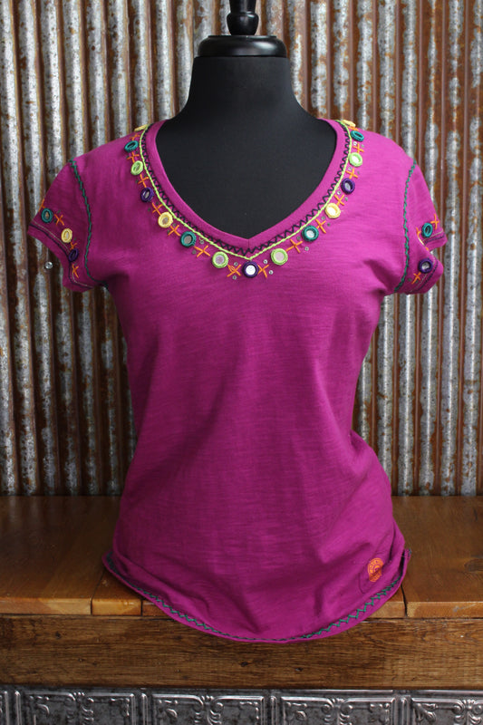 Fun in Fuchsia Mirror Tee
