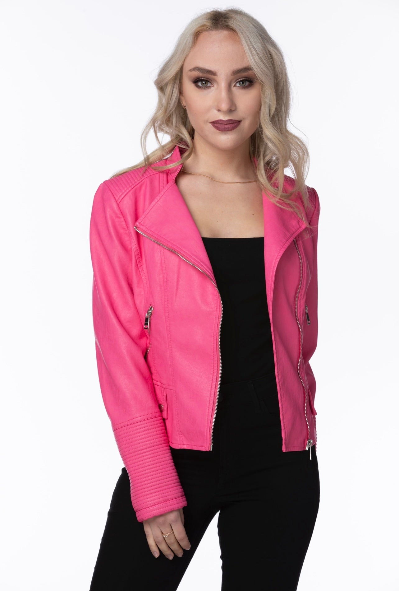 Miss Barbie Pink Moto Jacket