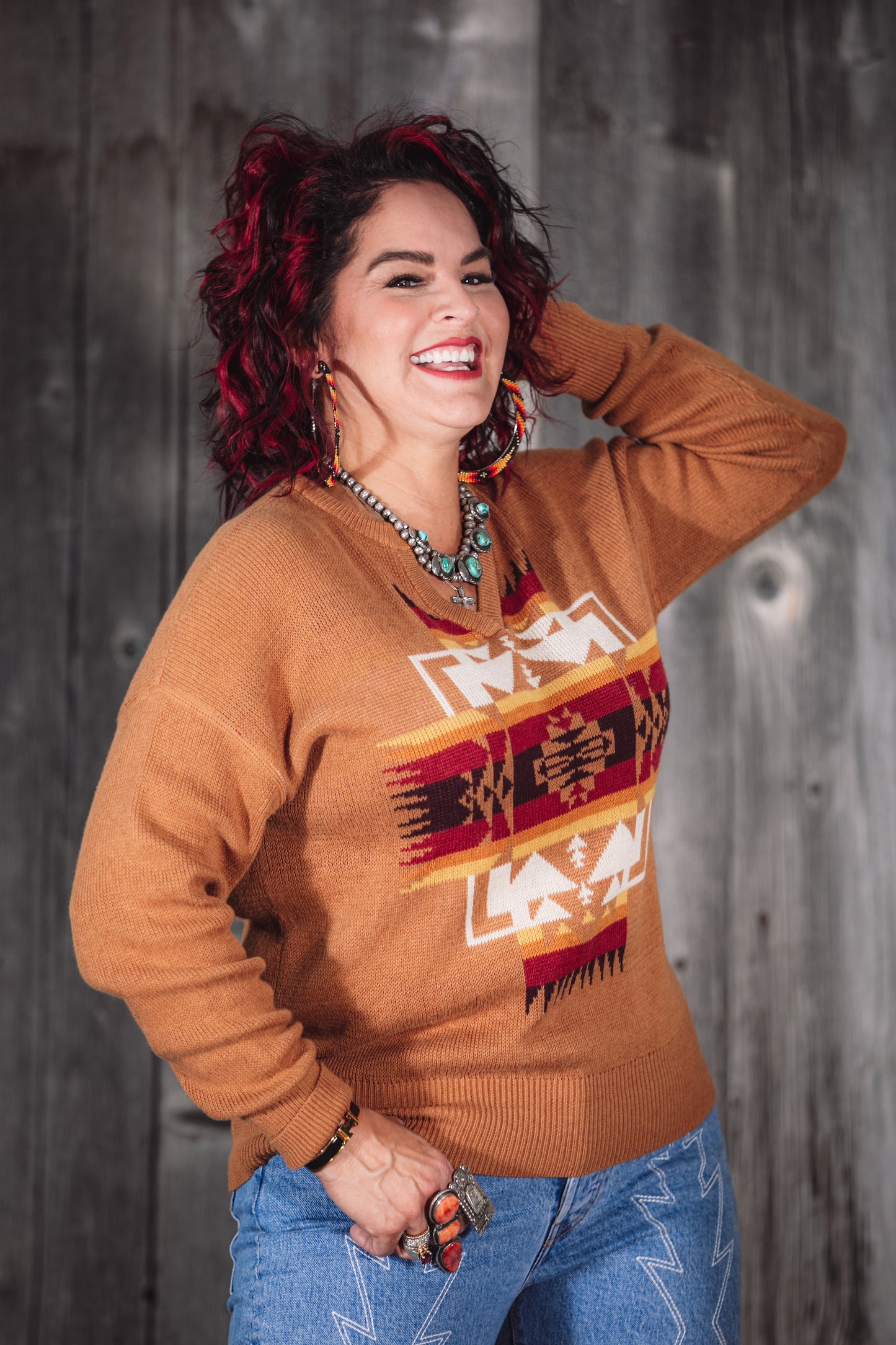 Chief Joseph Sweater Tan