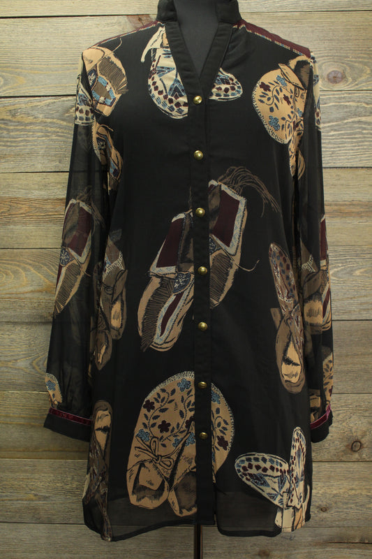 Sheer Moccasin Tunic