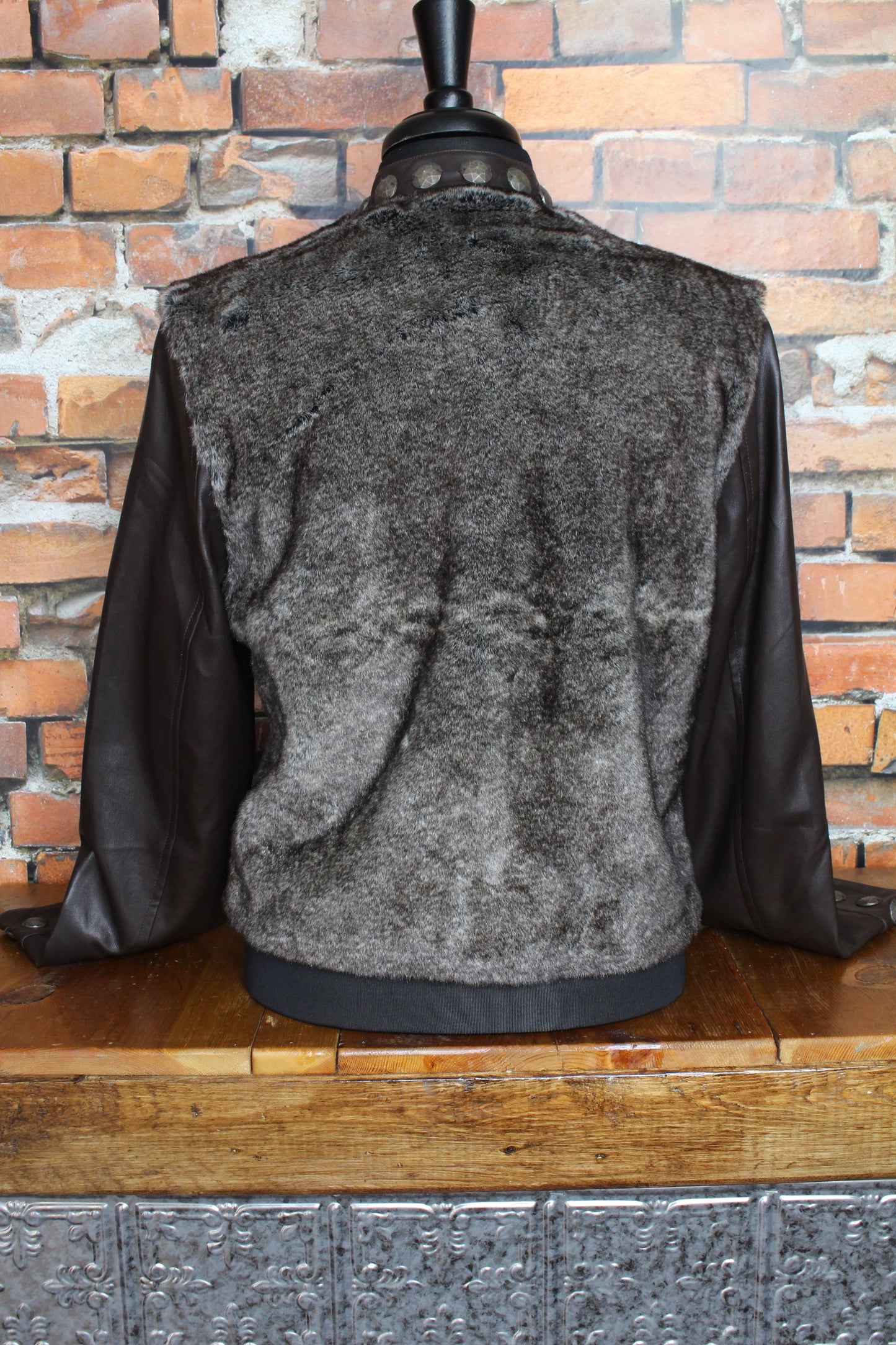 Leather & Faux Fur Jacket