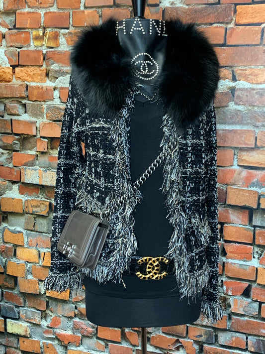 The Miss Bouvier Blazer w/Fox Fur