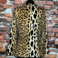 Leopard Print Open Blazer