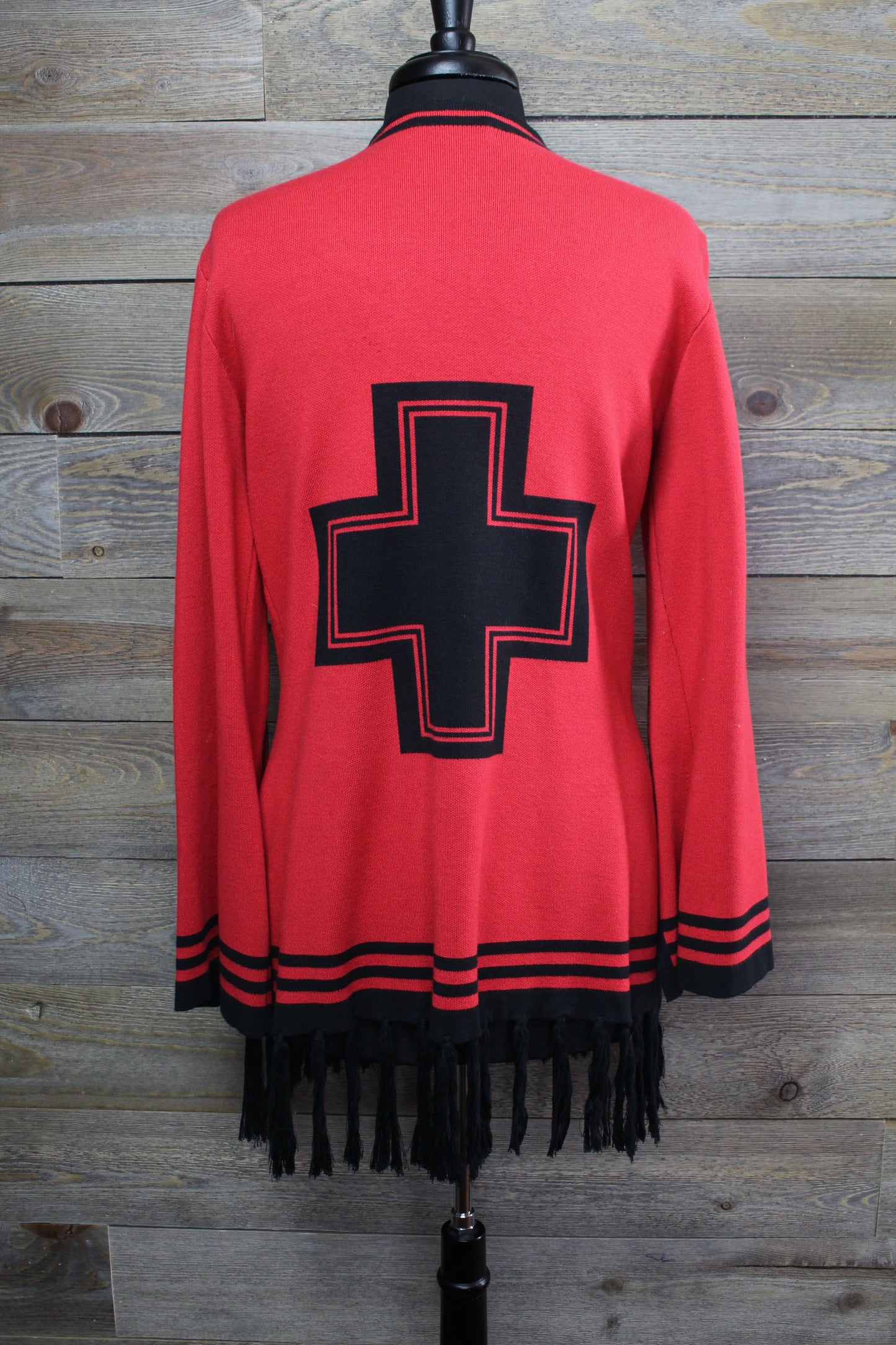 Warrior Red & Black Sweater