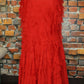 Red Ruffle Skirt